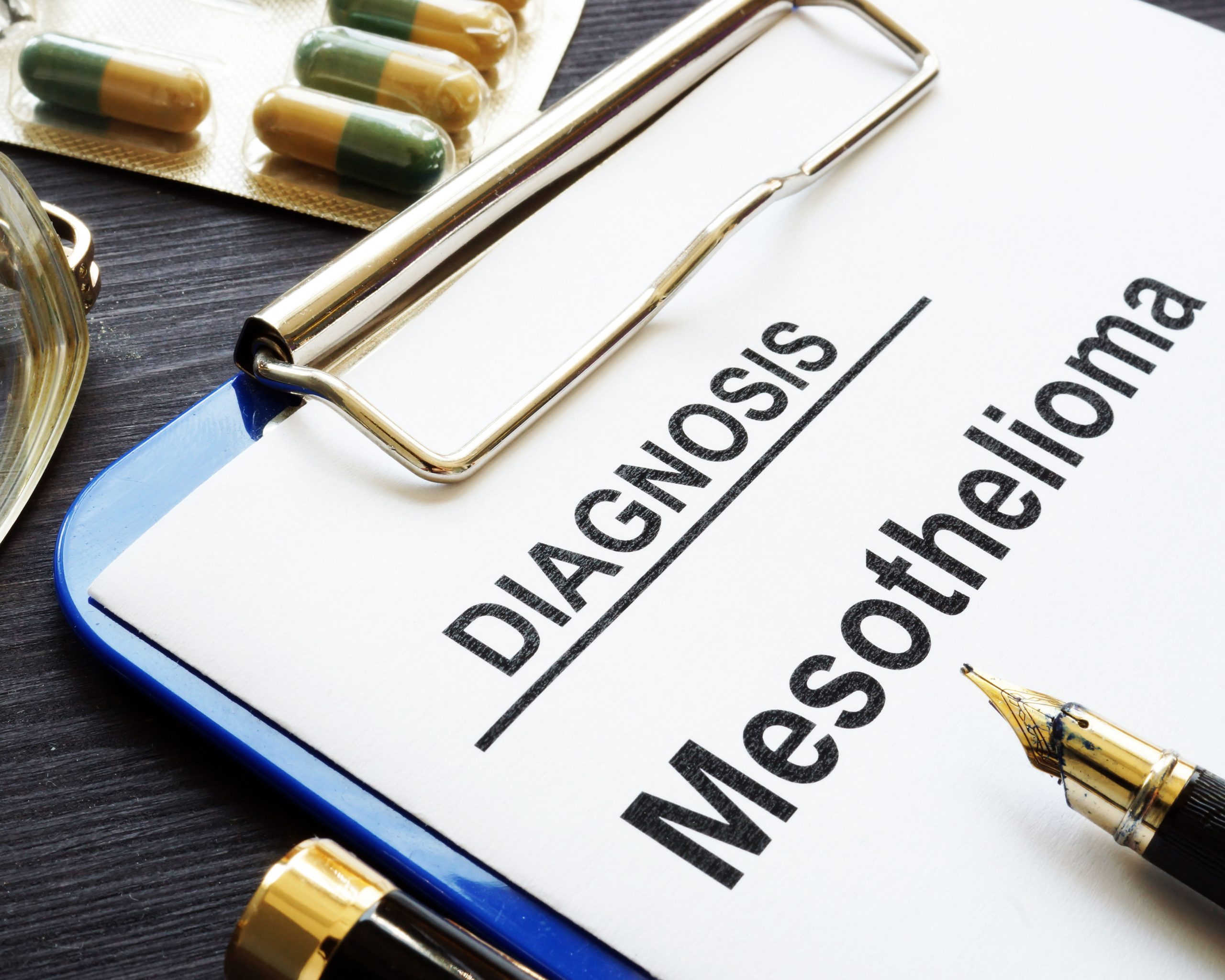A positive mesothelioma diagnosis prompts assistance from a professional mesothelioma lawyer.